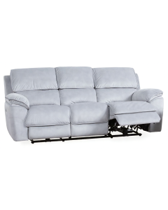 "Memphis" Superior Comfort Premium Quality Fabric Electric Recliner Sofa, Steel 3 Seater W225 x D97 x H102 CM (RRP $2499)