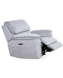 "Memphis" Superior Comfort Premium Quality Fabric Electric Recliner with Arms, Steel W109 x D97 x H102 CM (RRP $999)