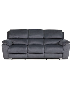 "Memphis" Superior Comfort Premium Quality Fabric Electric Recliner Sofa, Shadow 3 Seater W225 x D97 x H102 CM (RRP $2499)