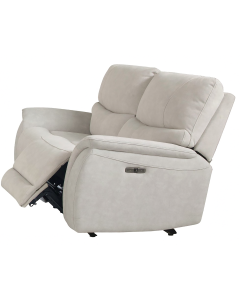 "Milson" Superior Comfort Premium Quality Fabric Electric Recliner Sofa, Mist 2 Seater W162 x D98 x H99 CM (RRP $1999)