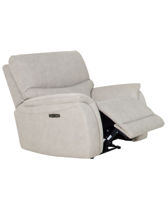 "Milson" Superior Comfort Premium Quality Fabric Electric Recliner with Arms, Mist W102 x D98 x H99 CM (RRP $999)