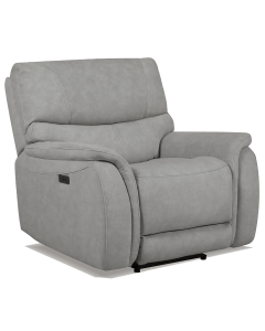 "Milson" Superior Comfort Premium Quality Fabric Electric Recliner with Arms, Graphite W102 x D98 x H99 CM (RRP $999)