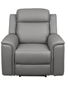 "Newstead" Superior Comfort Premium Quality Leather Electric Recliner, Graphite W102 x D95 x H108 CM (RRP $1999)