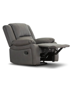 "Captain" Premium Fabric Single Power Recliner – Jet W103 x D97 x H101 CM (RRP $999)