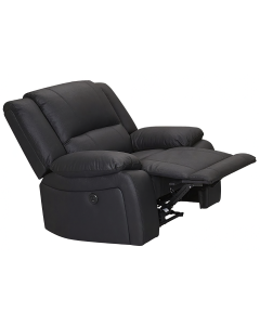 “Captain” Premium Fabric Single Power Recliner – Onyx W103 x D97 x H101 CM (Electric Recliner with USB) (RRP $999)