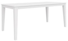 "Montauk" Hamptons Style Timber Dining Table White, 150cmL x 90cmD x 77cmH (RRP $899)