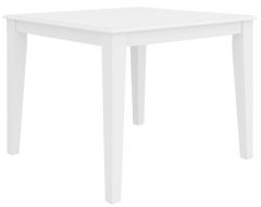 "Montauk" Hamptons Style Timber Dining Table White, 100cmL x 100cmD x 77cmH (RRP $799)