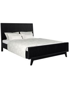 "Ellie" Hamptons Style King Bed, Black W191 x D223 x H120 CM (RRP $1699)