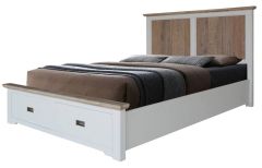 "Brampton" Hamptons Style Timber King Bed with Storage Drawers (RRP $1799)