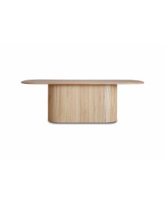Marlow Oval Dining Table Natural Messmate, Width 220cm x Depth 110cm x Height 78cm (RRP $2499)