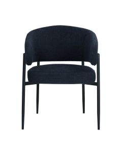 Cartier Dining Chair Black, W59.5 x D57 x H77.5 cm (RRP $699)