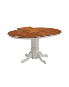 "Hope Island" Hamptons Style Timber Extension Table, W106.6-150 x D106.6 x H75.5 CM (RRP $999)