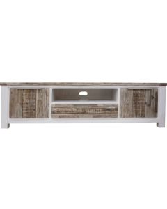 "Coastal" Coastal Style TV Entertainment Unit Acacia Hardwod Timber, 210cm x 45cm x 60cmH (RRP $1799)