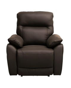 "Aspect" Superior Comfort Premium Quality Leather Single Power Recliner – Chocolate W90 x D92 x H103 CM (RRP $1499)