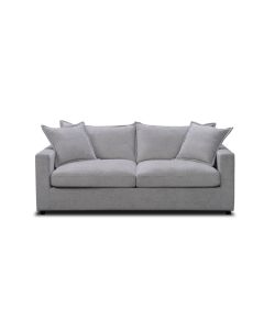 "Carolina" Hamptons Style 2 Seater Pull Out Sofa Bed, Silver (RRP $2999)