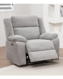 Dream Sofa Single Recliner – Grey Fabric Electric Recliner W95 x D95 x H104 cm (RRP $999)