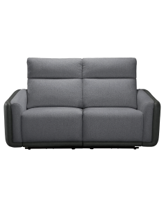 "Momba" Superior Comfort Premium Quality Fabric 2 Seater Electric Recliner, Grey W168 x D96 x H105 CM (RRP $1699)