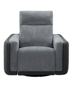"Momba" Superior Comfort Premium Quality Fabric Electric Recliner, Grey W107 x D96 x H105 CM (RRP $999)
