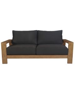 "Marrakesh" Coastal Style Outdoor Timber 2 Seater Lounge, W166 x D89 x H75 CM (RRP $1699)