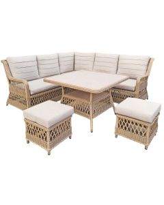 "Corfu" Hamptons Style Outdoor Lounge Dining Package (RRP $3499)