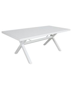 "Avoca" Resort Style Outdoor Aluminium 9 Piece Dining Setting White, 220cm x 100cm (RRP $2999)
