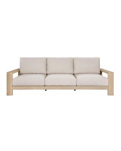 "Marrakesh Whitewash" Outdoor 3 Seater Sofa, Whitewash W237 x D89 x H75 CM (RRP $2499)