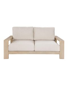 "Marrakesh Whitewash" Outdoor 2 Seater Sofa, Whitewash W166 x D89 x H75 CM (RRP $1699)