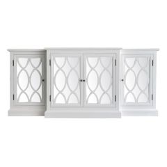 "Sienna" Hamptons Style 4 Door Buffet Sideboard White, 200cm