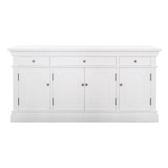 "Harbord" Hamptons Style 4 Door 3 Drawer Buffet Sideboard White, 165cm (RRP $3499)