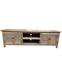 "Palm Beach" Timber TV Entertainment Unit Oak, 180cm x 50cm x 55cmH (RRP $2499)