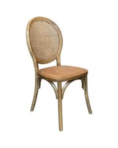 "Seychelles" Plantation Style Cane Weave Rattan Dining Chair Natural (RRP $449)