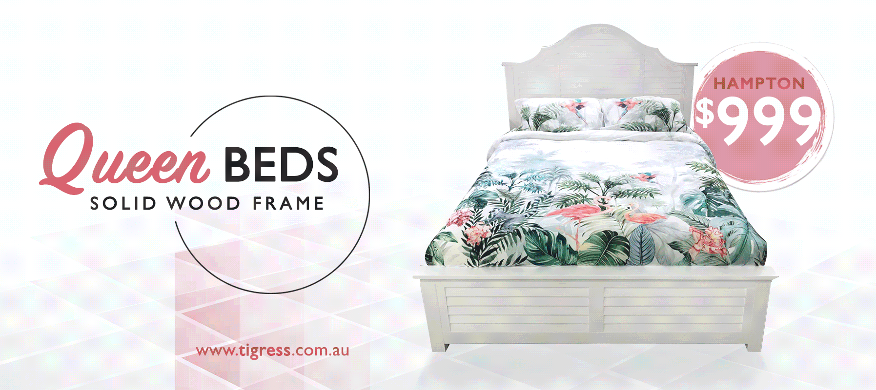 Tigress Furniture Super Sale Hampton Style Queen Bed Sale $999